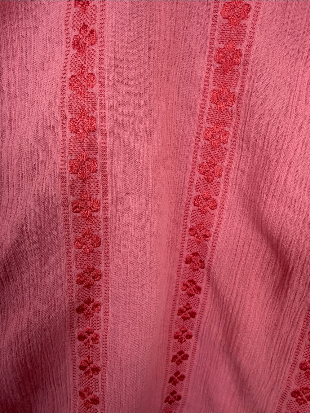 Style & Co. Coral Embroidered Peasant Top - Picture 5 of 11